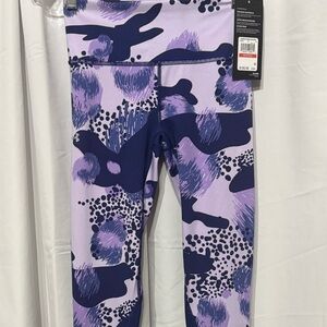 Under armour Breathlux Fitted High Rise Purple and Blue Ankle Leggings